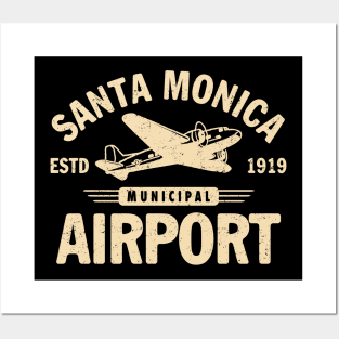 Santa Monica Airport by Buck Tee Originals Posters and Art